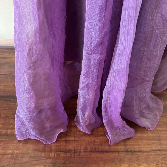 Womens Maxi Skirt XS Purple Fairy Whimsigoth Witchy Flowy Ethereal Romantic Y2K - Picture 3 of 8